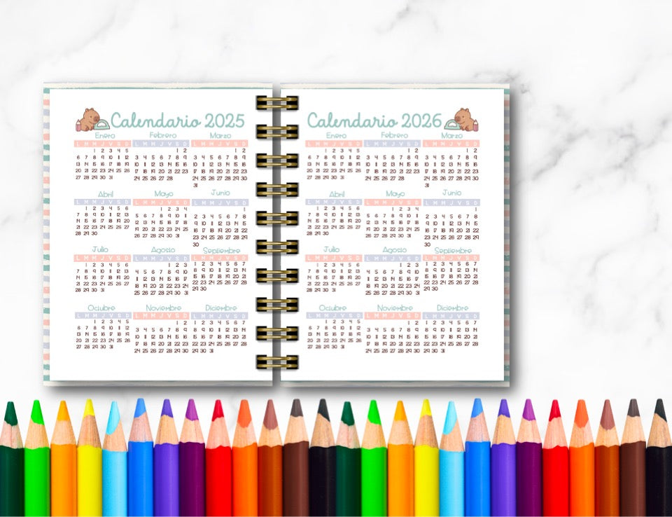 Doc. Mini Agenda Docente - Capibara