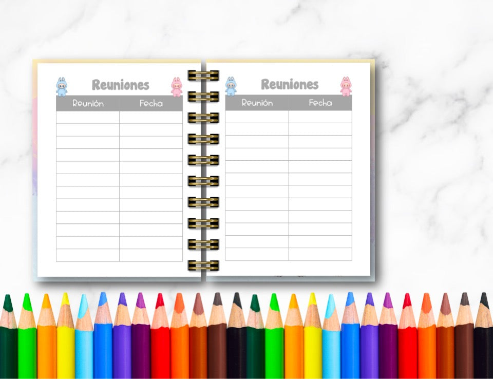 Doc. Mini Agenda Docente - Labubu