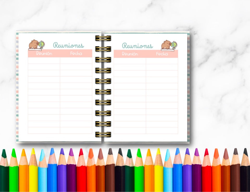 Doc. Mini Agenda Docente - Capibara