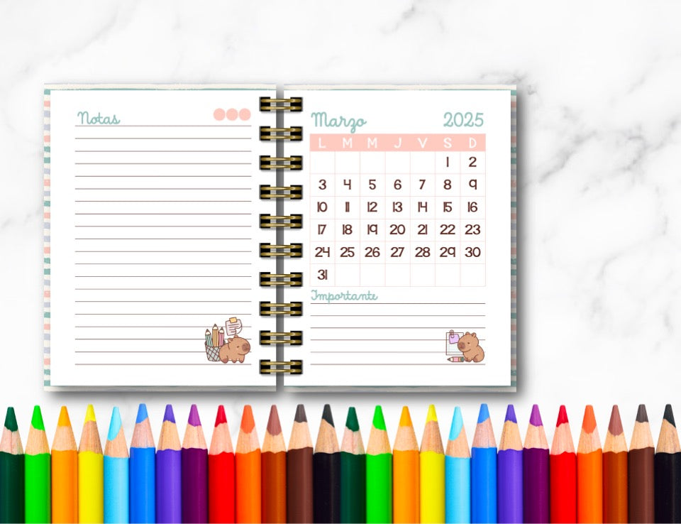 Doc. Mini Agenda Docente - Capibara