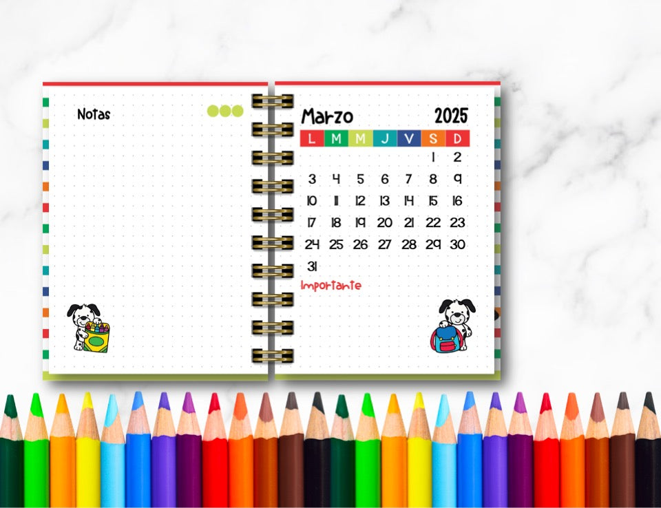 Doc. Mini Agenda Docente - School Puppy