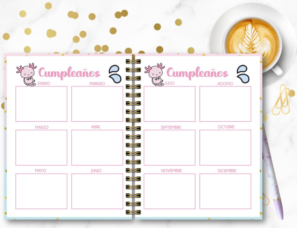 Agenda Ajolote 1 S.