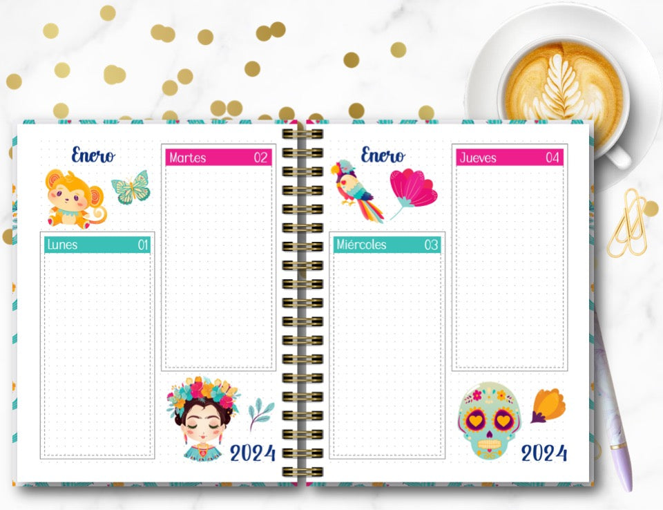 Agenda Frida Kahlo 1 X