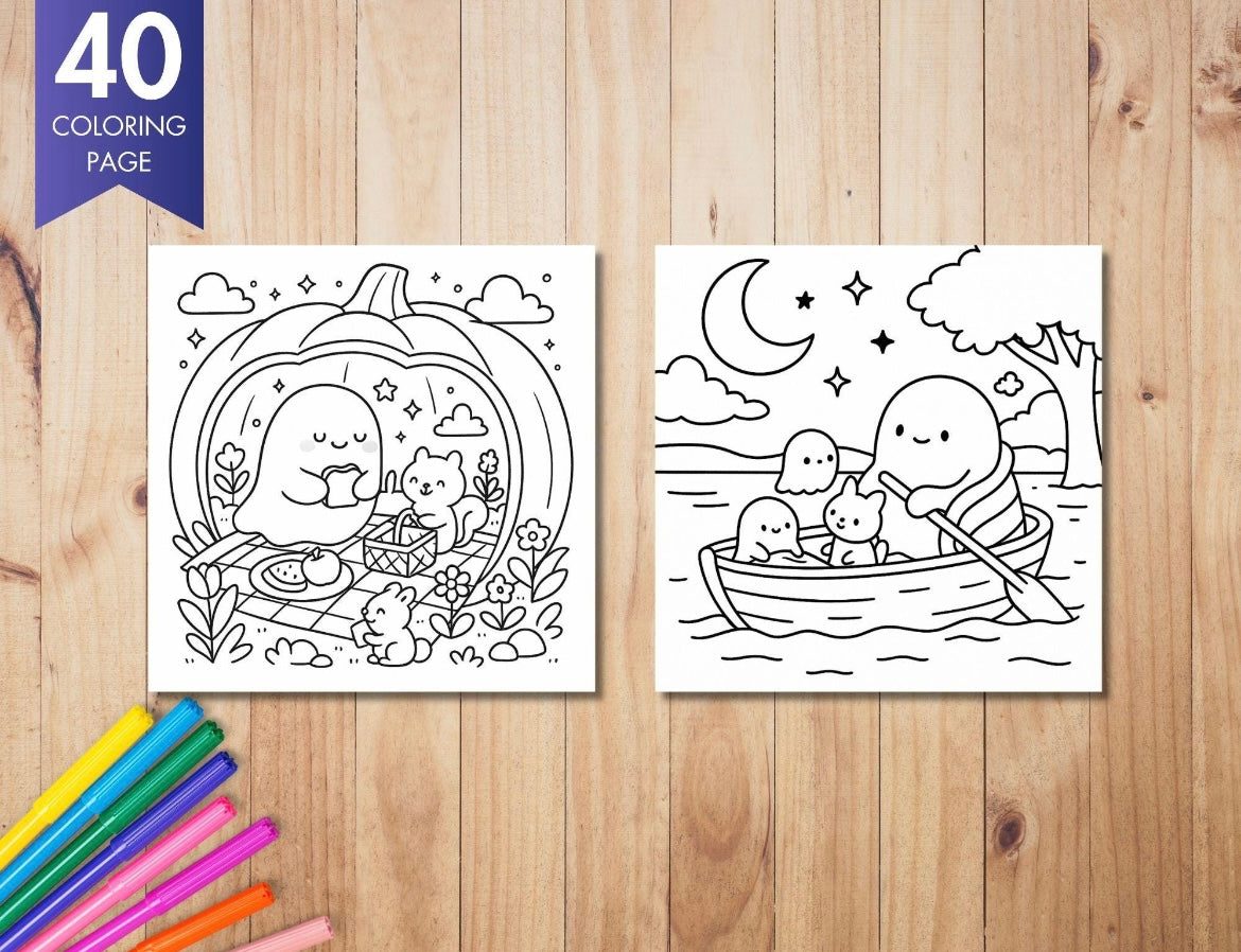 Coloring Book - Spooky Whispers
