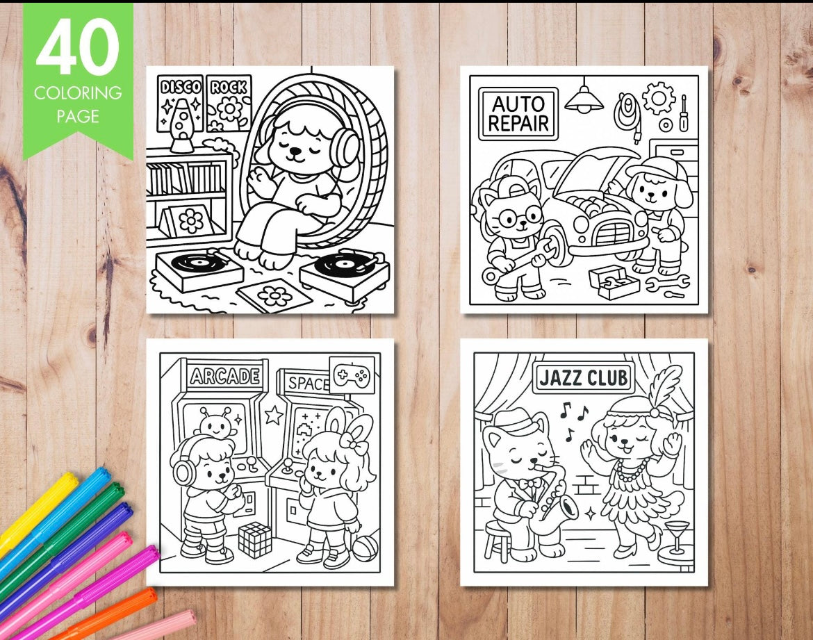 Coloring Book - Cozy Eras