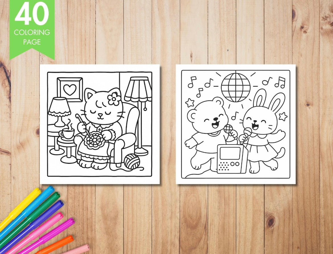 Coloring Book - Cozy Eras