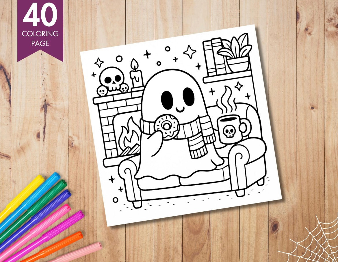 Coloring Book - Spooky Cutie