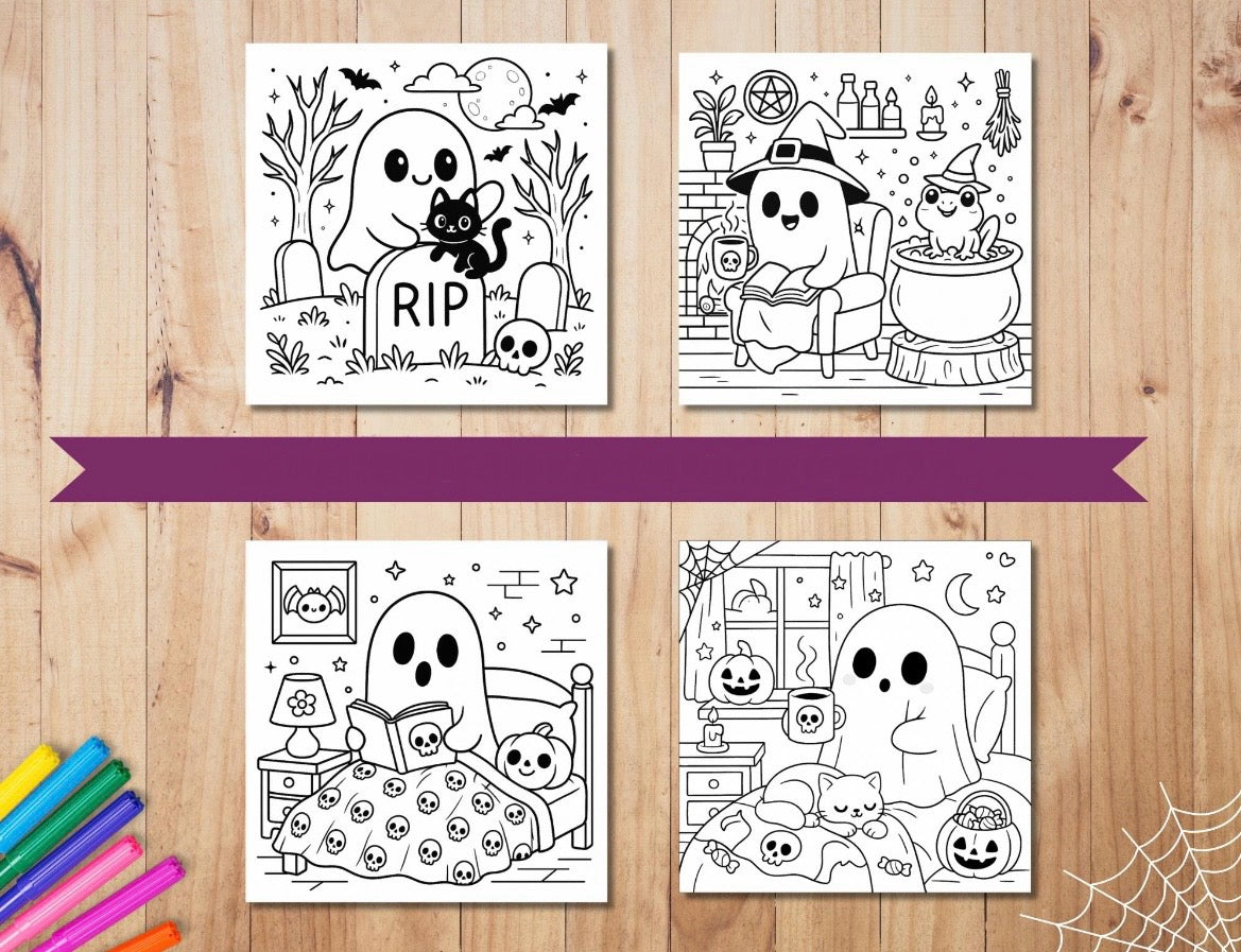 Coloring Book - Spooky Cutie