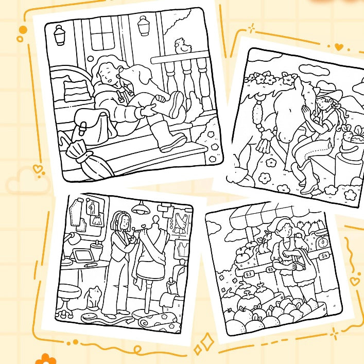 Coloring Book - Girl Moments Vol. 2