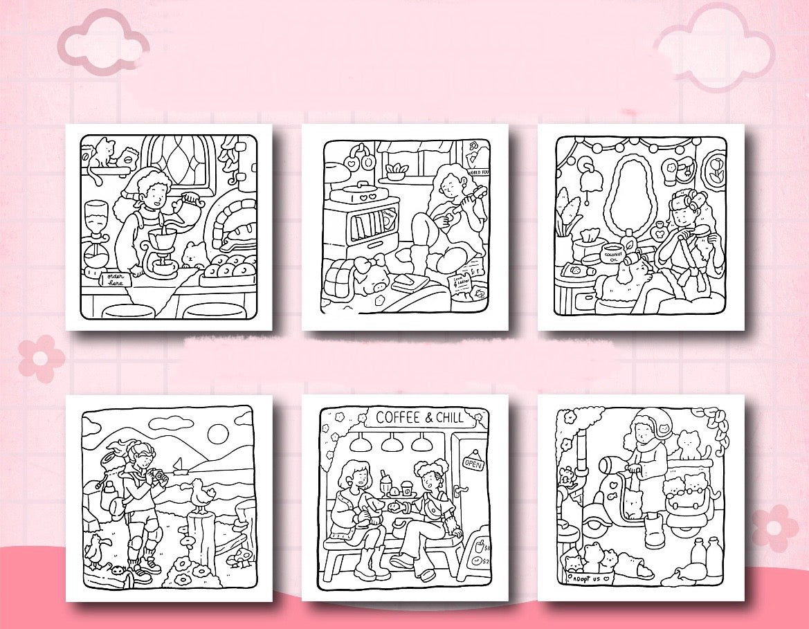 Coloring Book - Girl Moments Vol. 2