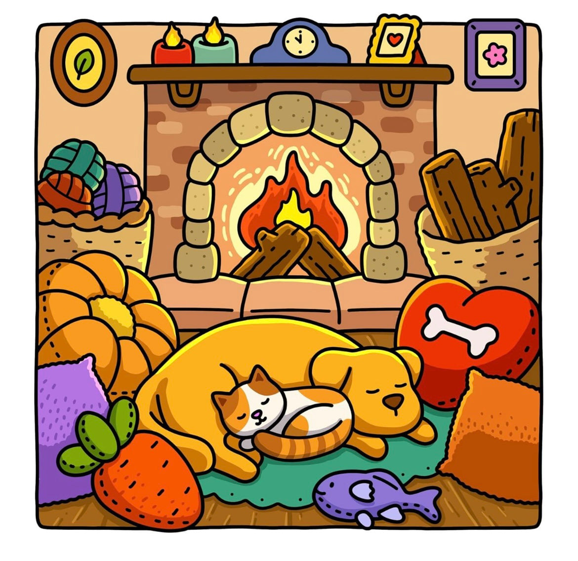 Coloring Book -Pet Moments