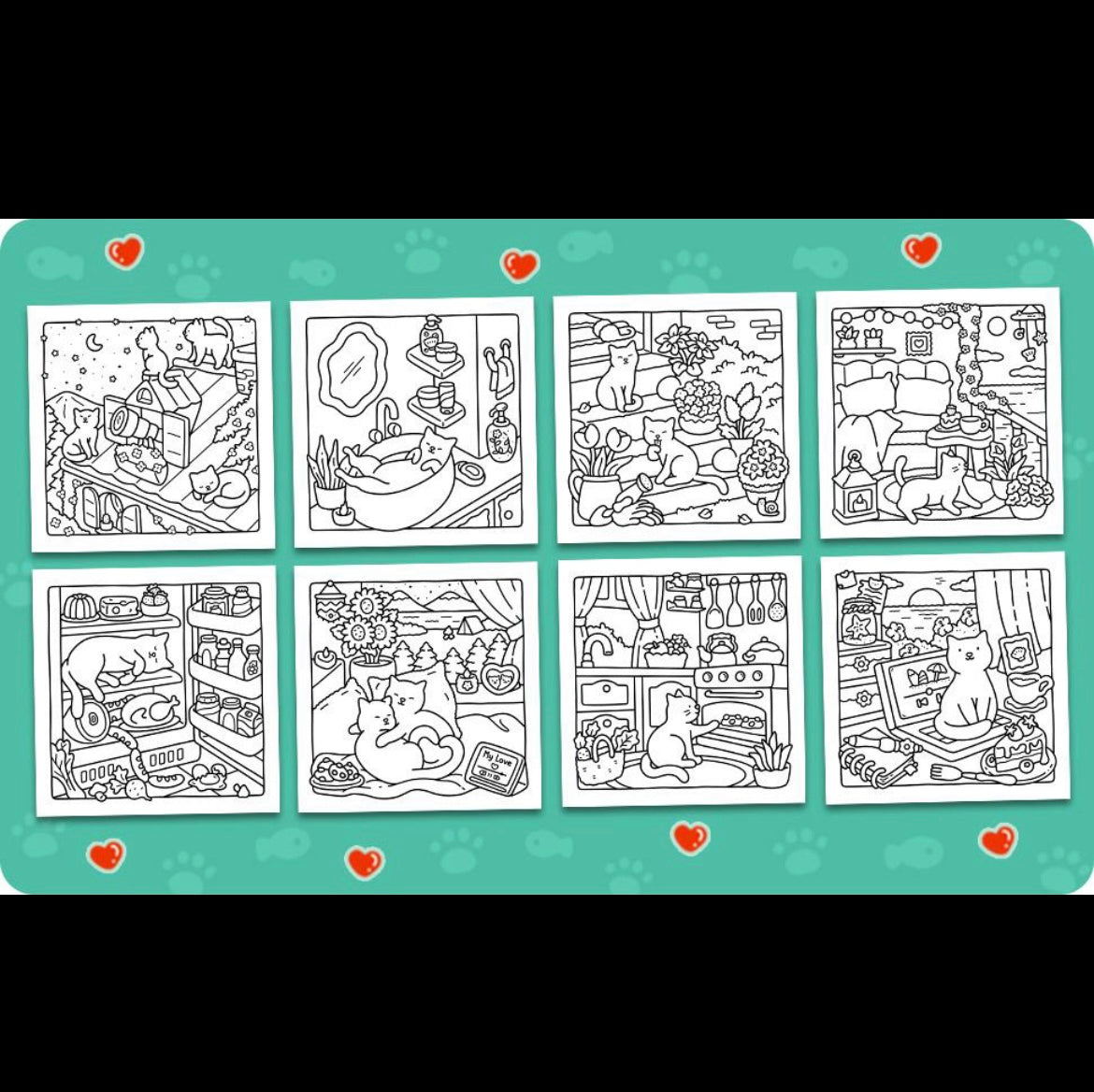 Coloring Book -Pet Moments
