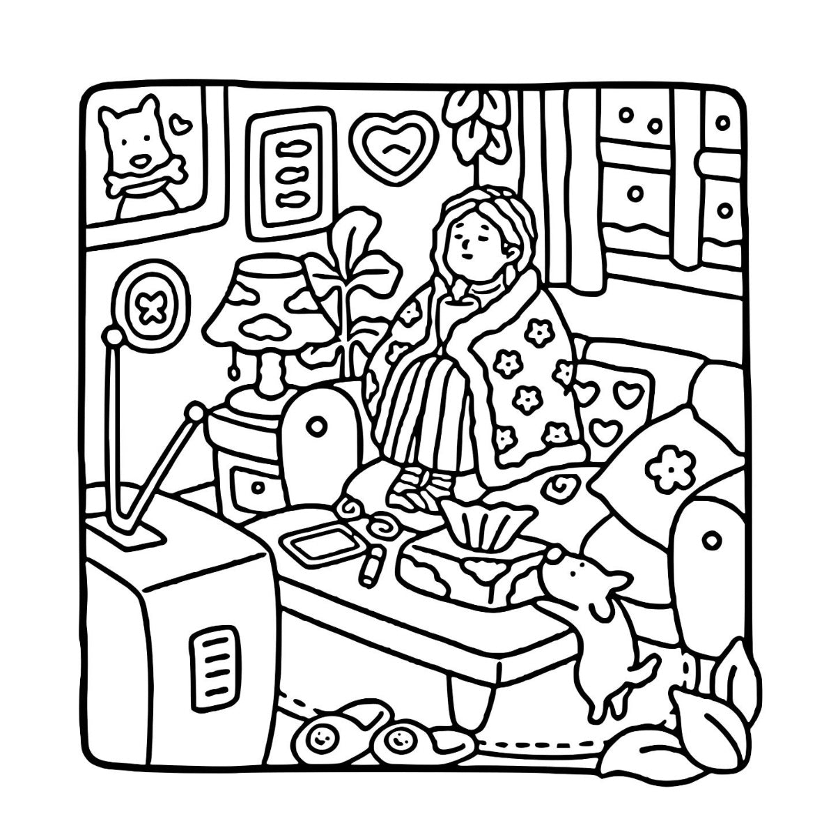 Coloring Book - Girl Moments