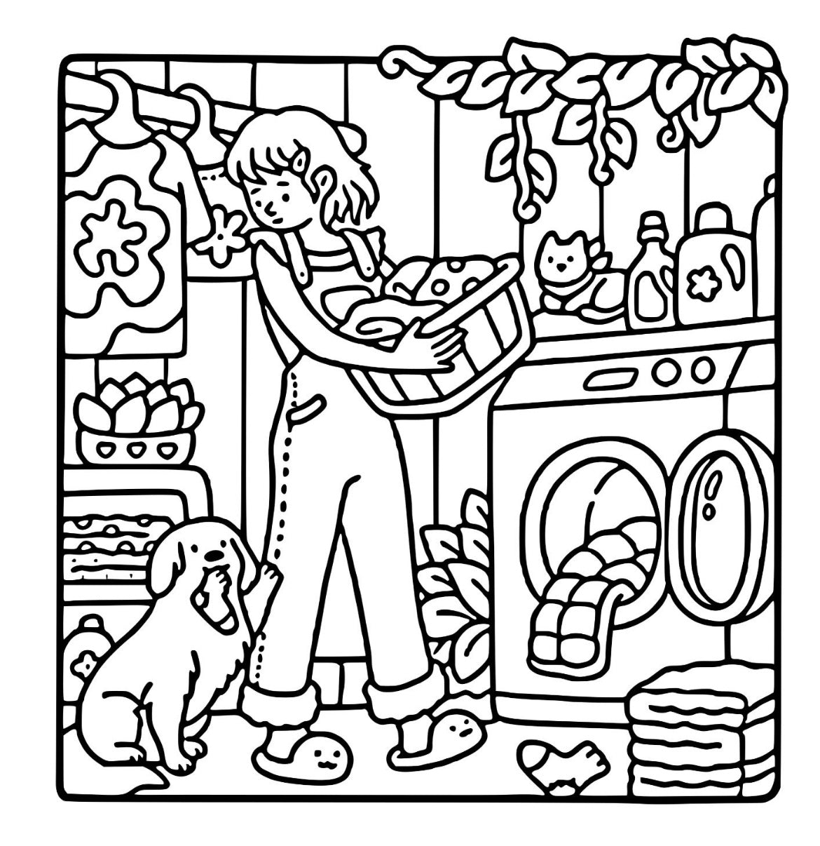 Coloring Book - Girl Moments