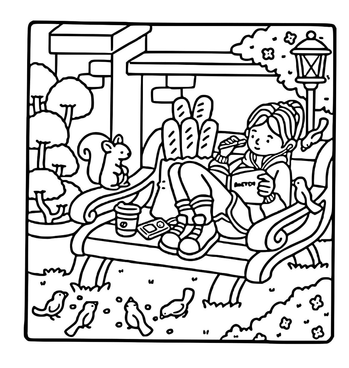 Coloring Book - Girl Moments