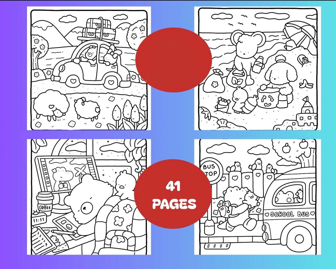 Coloring Book - Little Cuddles