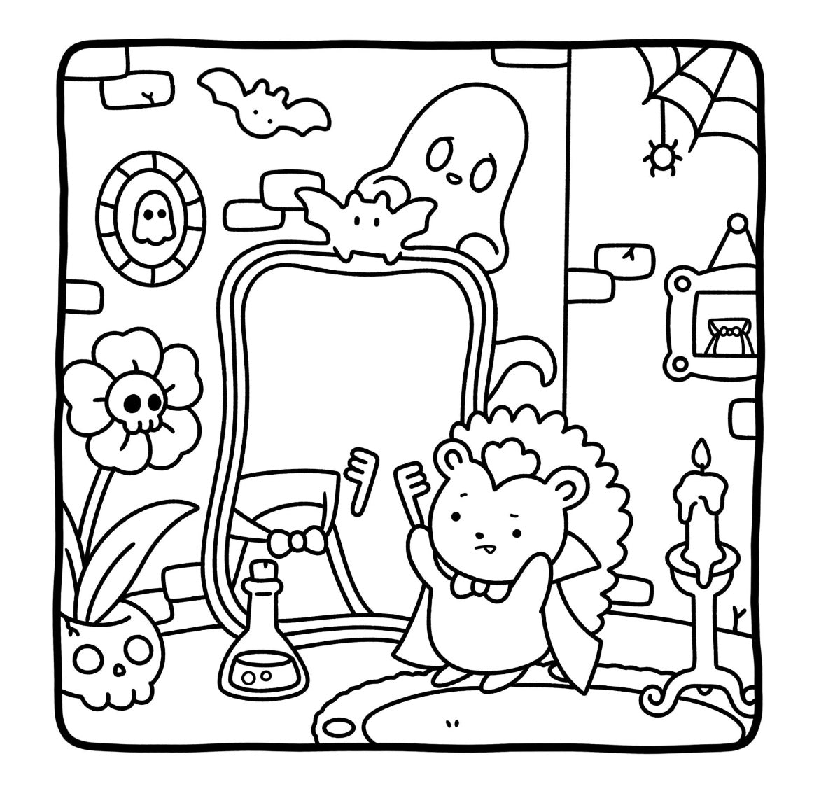 Coloring Book - Spooky Friends