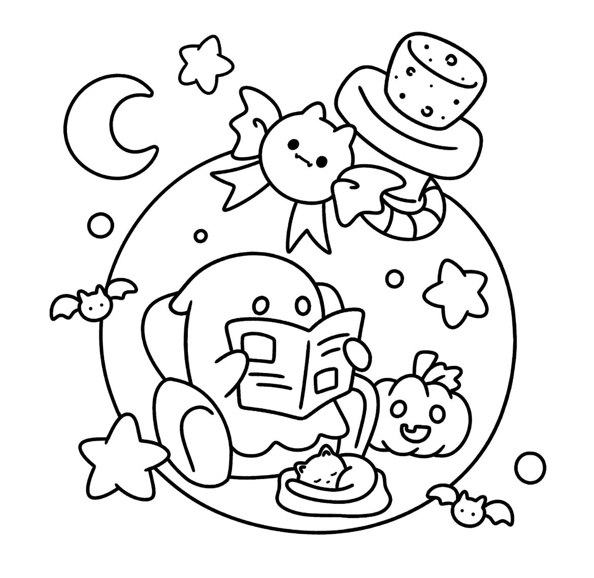Coloring Book - Spooky Friends