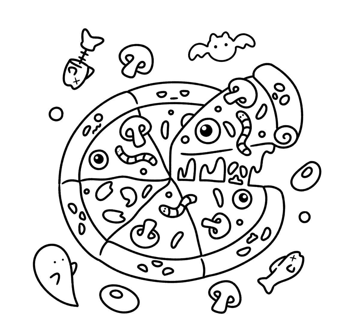 Coloring Book - Spooky Friends