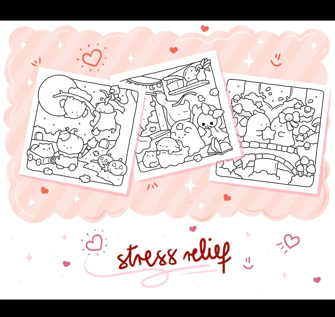Coloring Book - Cute Spookies