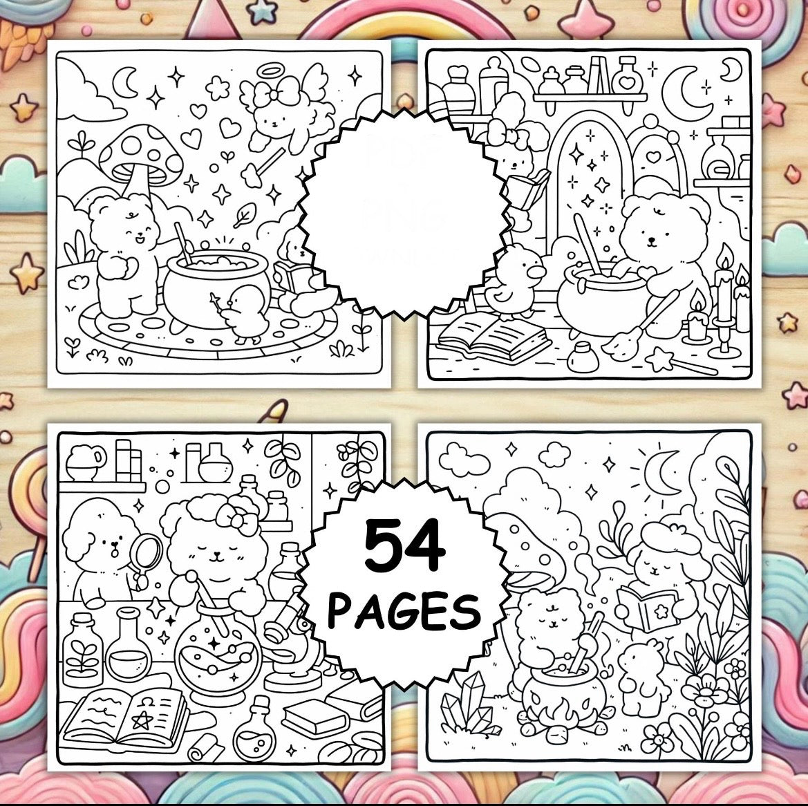 Coloring Book - Magic Whimsy