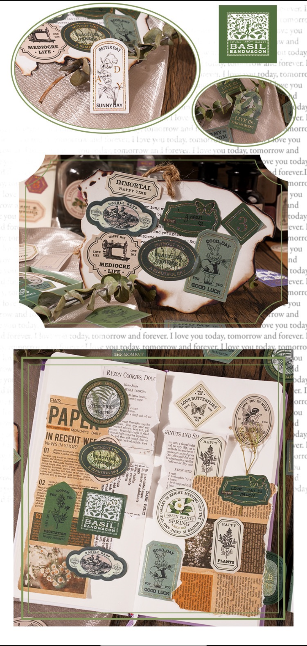 St. Stickers Vintage "My Life Moment"