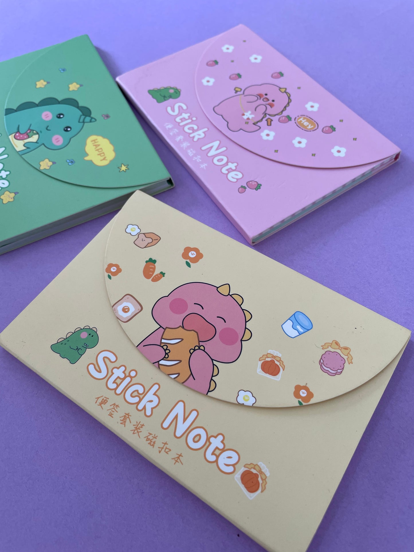 St. Post it Stick Note Dino Kawaii