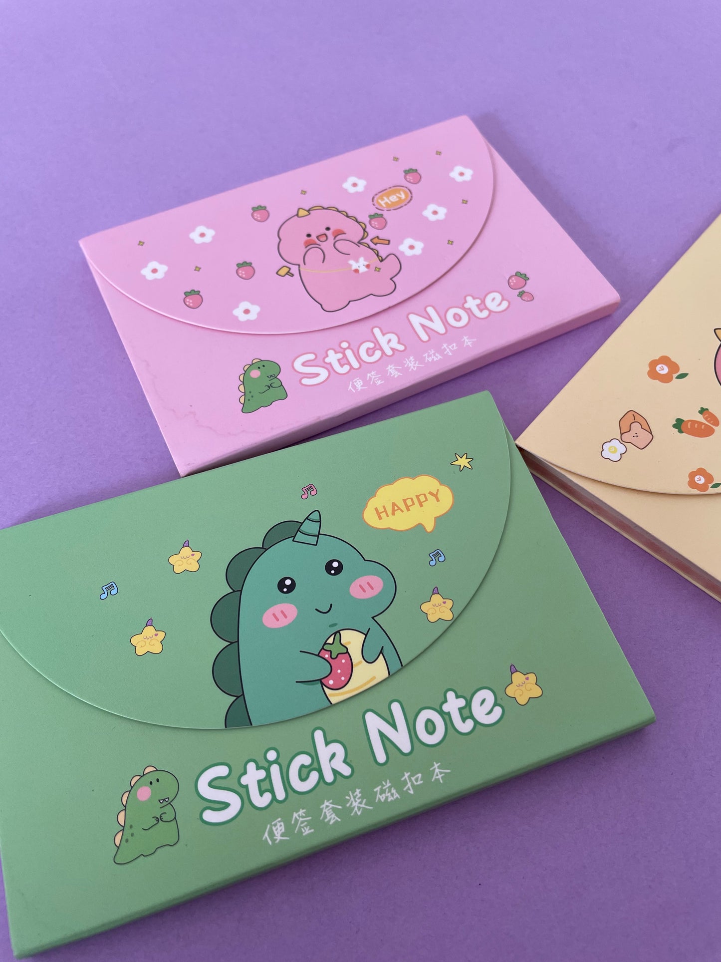 St. Post it Stick Note Dino Kawaii