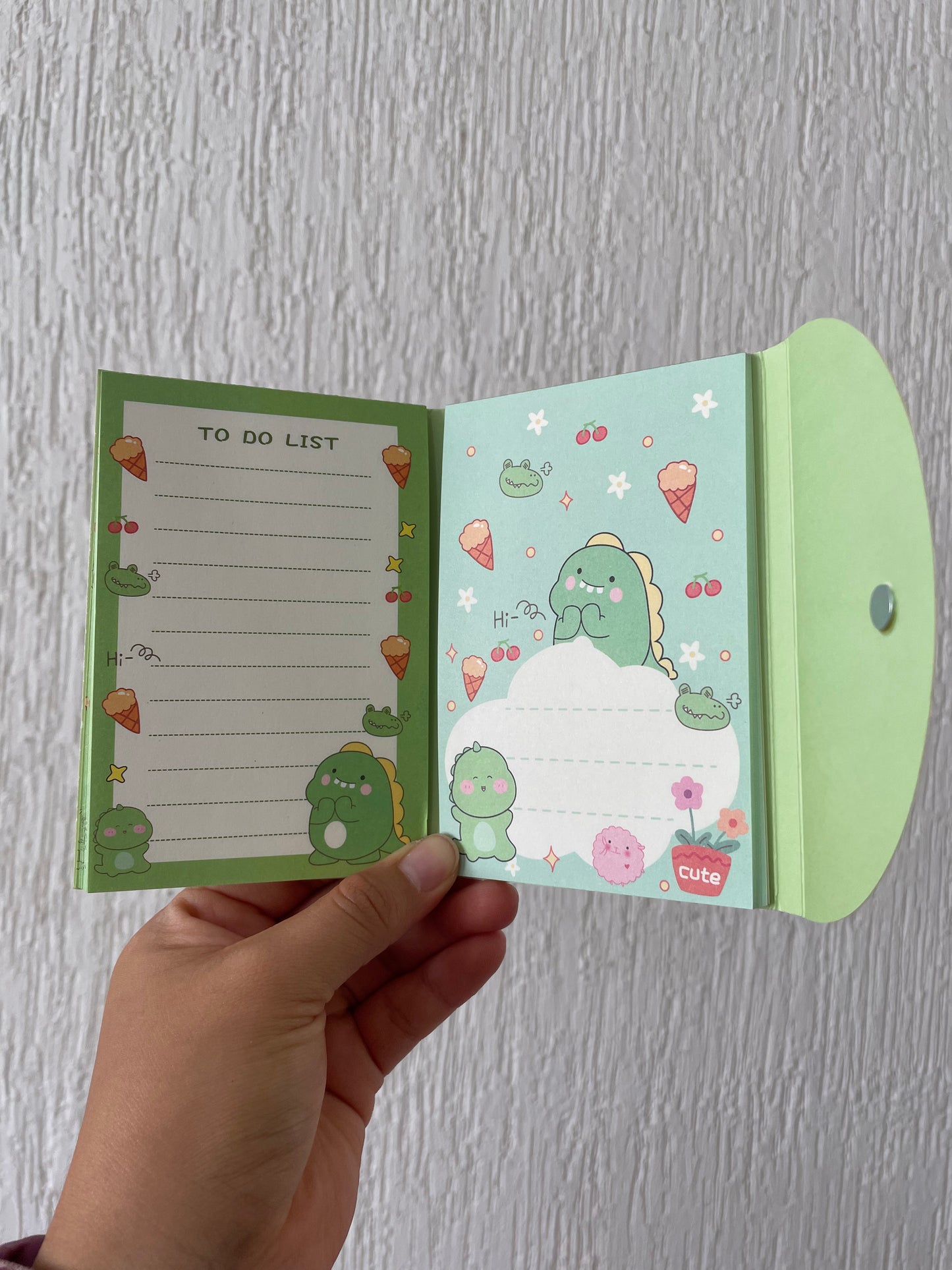 St. Post it Stick Note Dino Kawaii