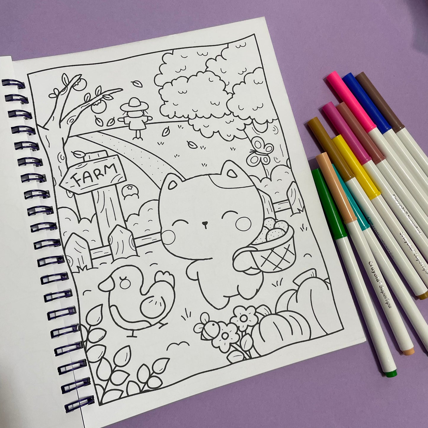 St. Cuaderno para pintar Kawaii