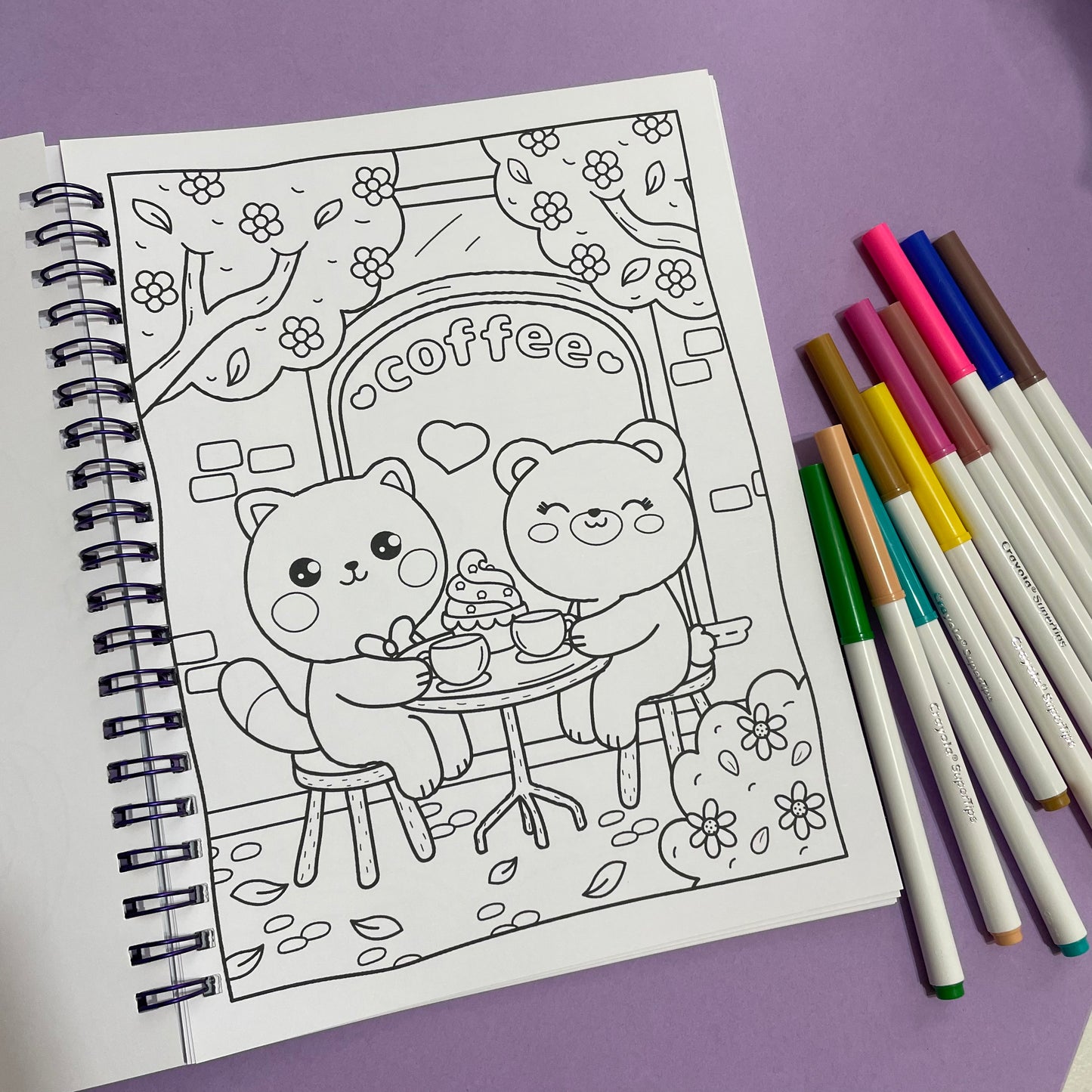 St. Cuaderno para pintar Kawaii