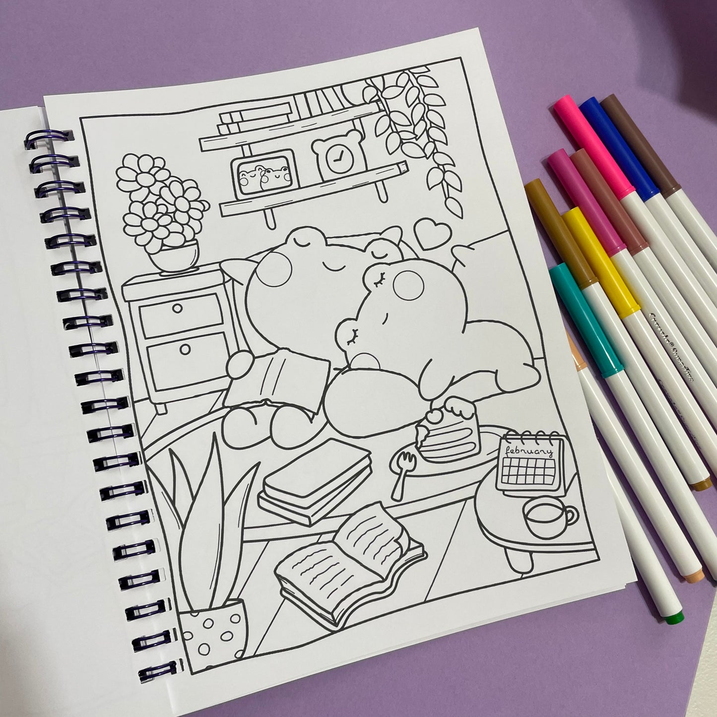 St. Cuaderno para pintar Kawaii