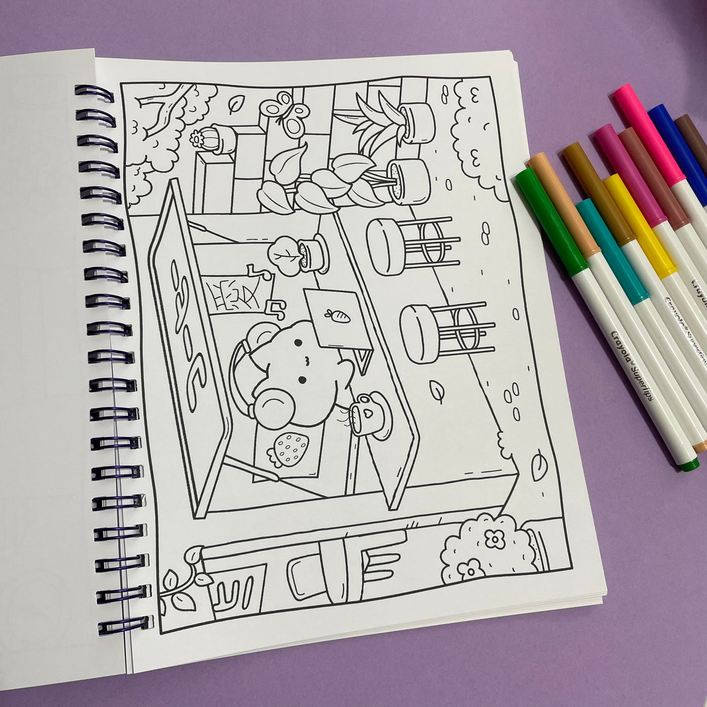 St. Cuaderno para pintar Kawaii