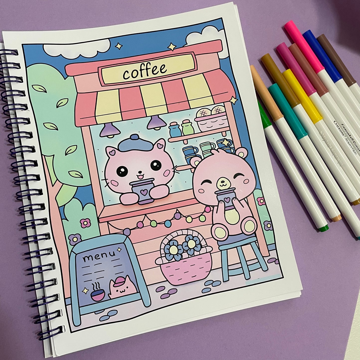 St. Cuaderno para pintar Kawaii
