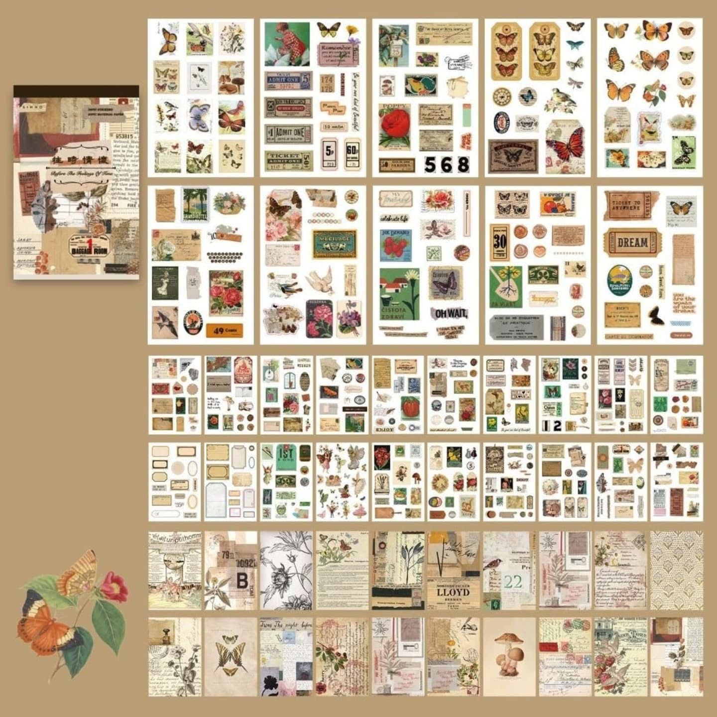 St. Stickers Revista "Vintage Series Sticker Book"