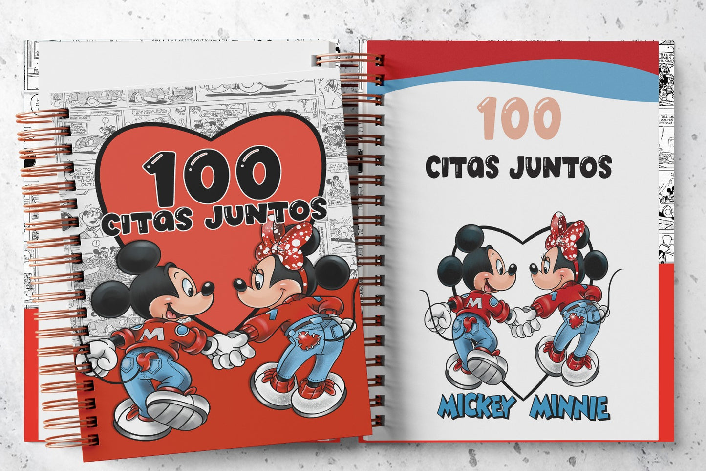 Álbum 100 citas juntos Mickey & Minnie 1