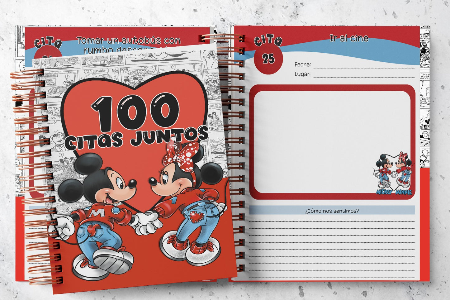 Álbum 100 citas juntos Mickey & Minnie 1