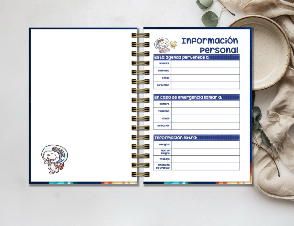 Agenda Snoopy 2 X.