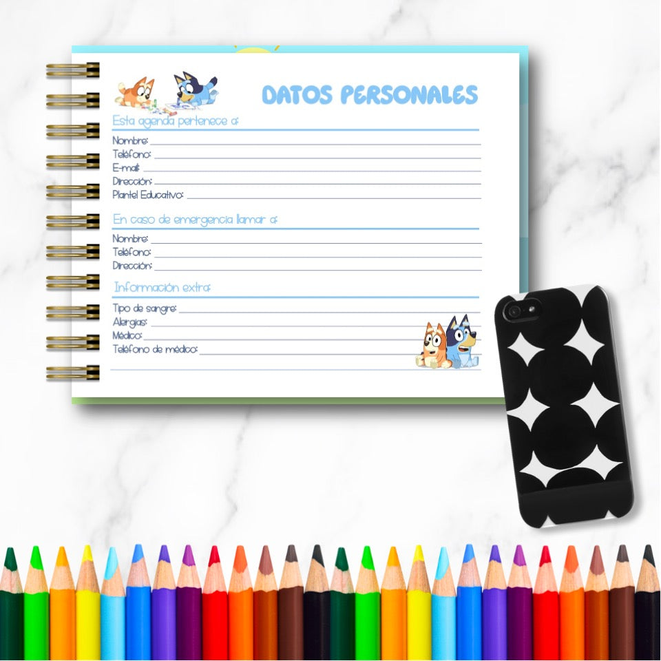 Doc. Mini Agenda Docente - Bluey