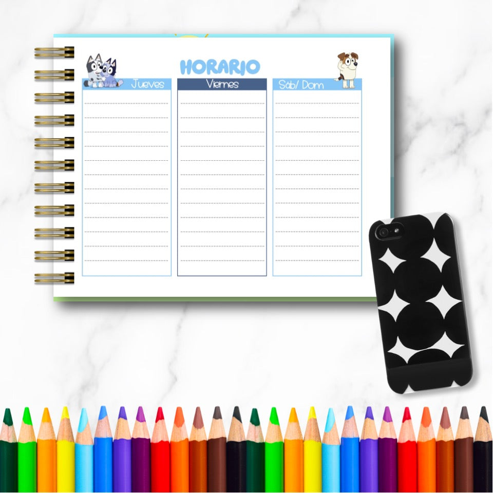 Doc. Mini Agenda Docente - Bluey