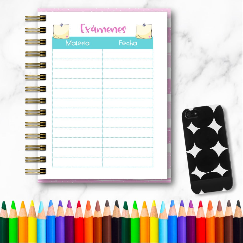 Doc. Mini Agenda Docente - Cute Colors