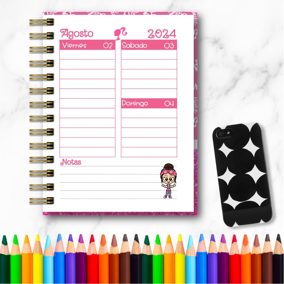 Doc. Mini Agenda Docente - Barbie