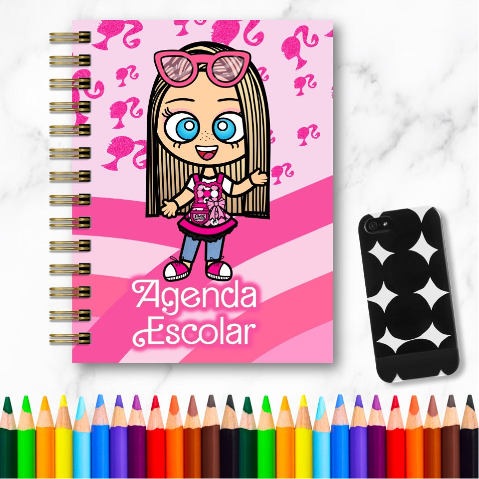 Doc. Mini Agenda Docente - Barbie