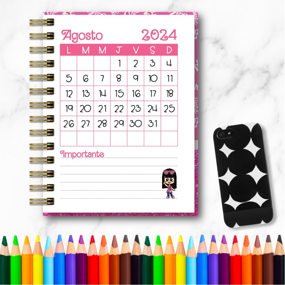 Doc. Mini Agenda Docente - Barbie