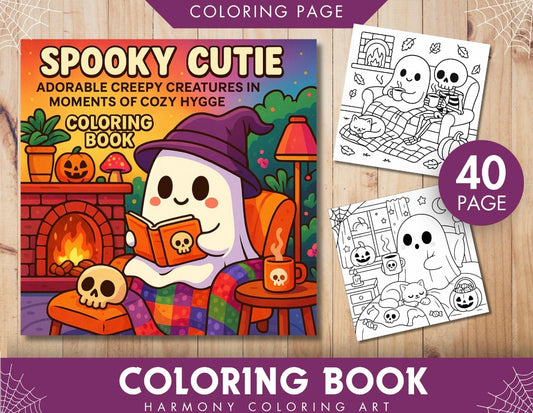 Coloring Book - Spooky Cutie