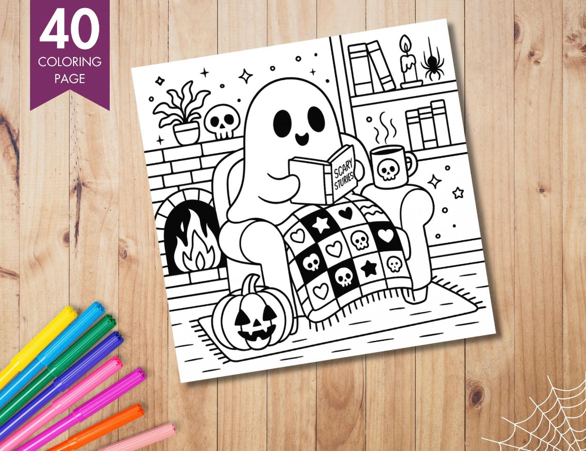 Coloring Book - Spooky Cutie