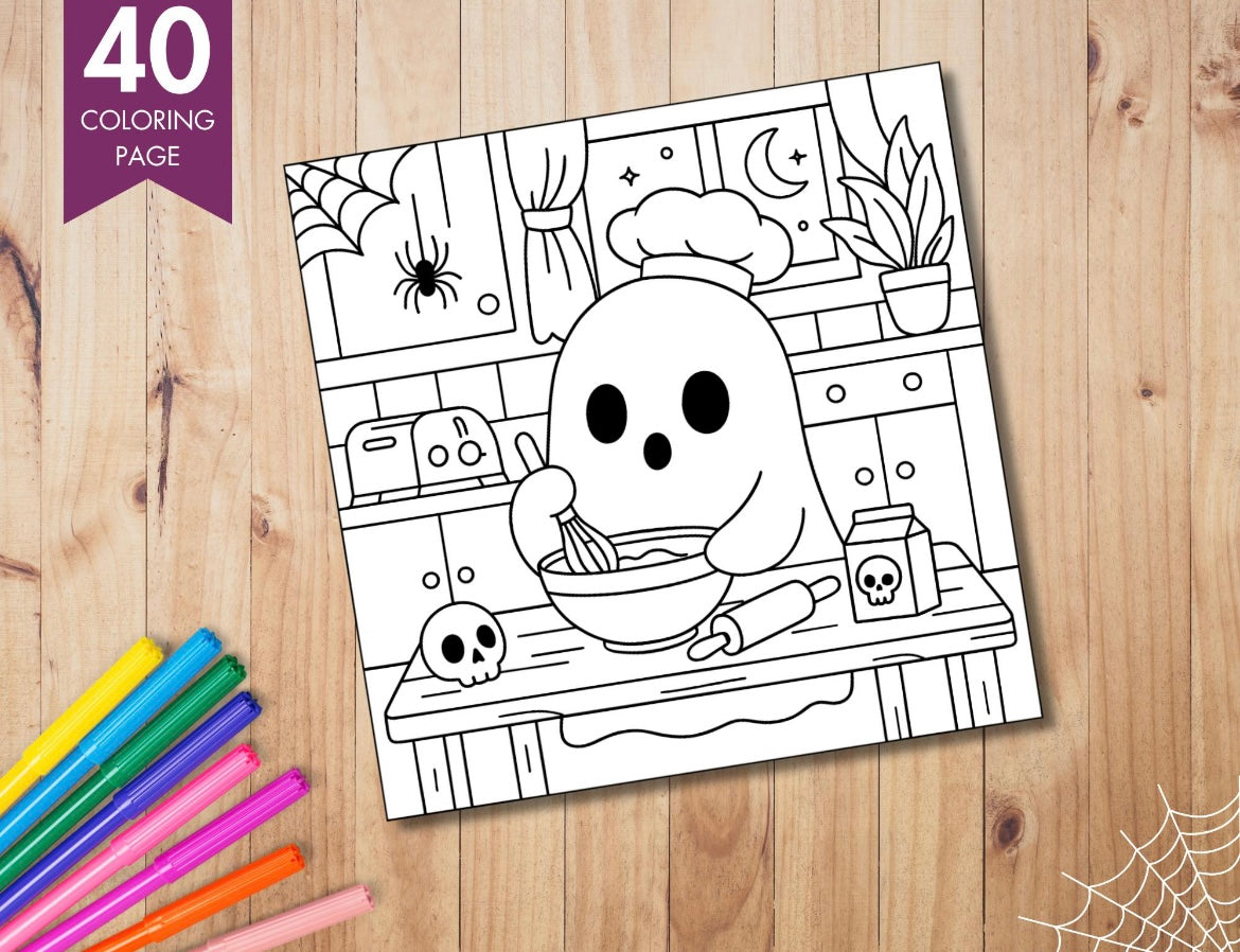 Coloring Book - Spooky Cutie