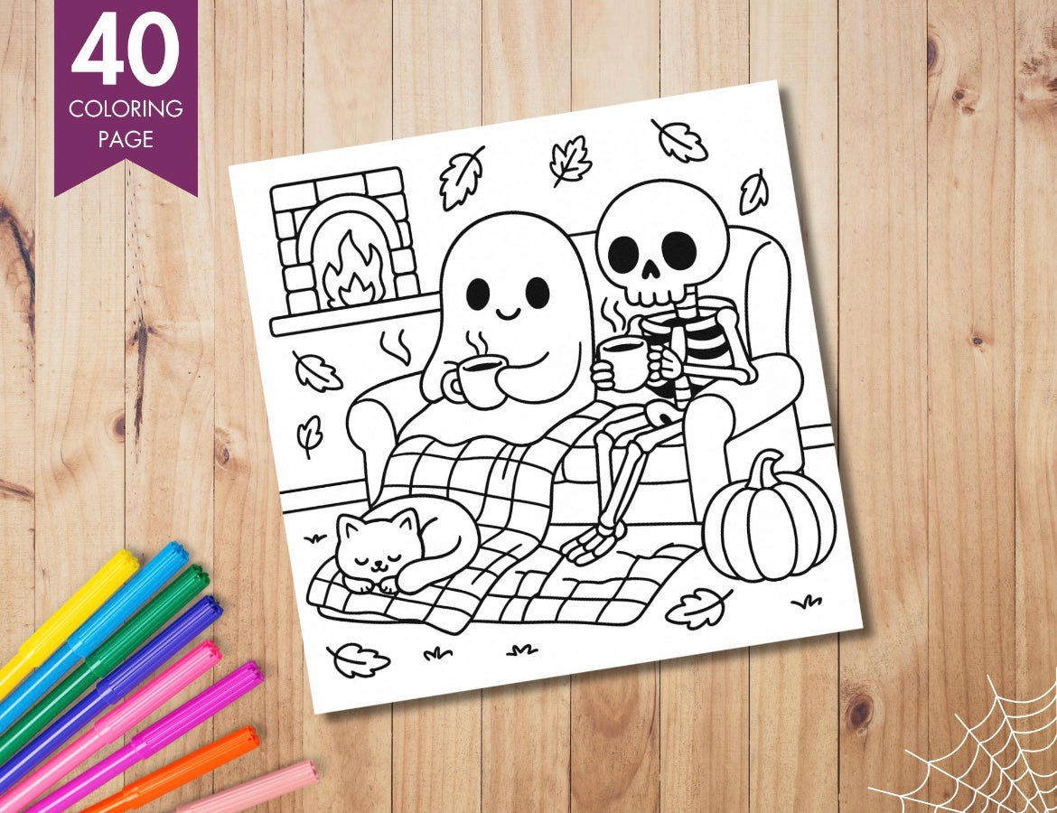 Coloring Book - Spooky Cutie