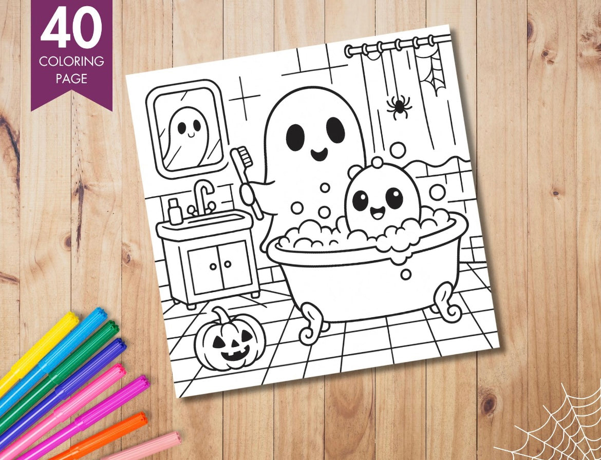 Coloring Book - Spooky Cutie