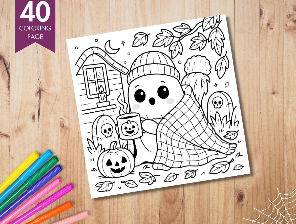 Coloring Book - Spooky Cutie